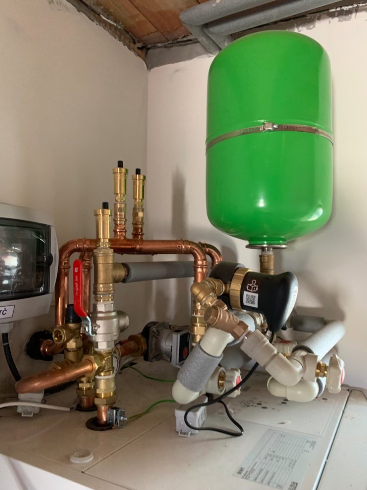 Instalace tepelného čerpadla